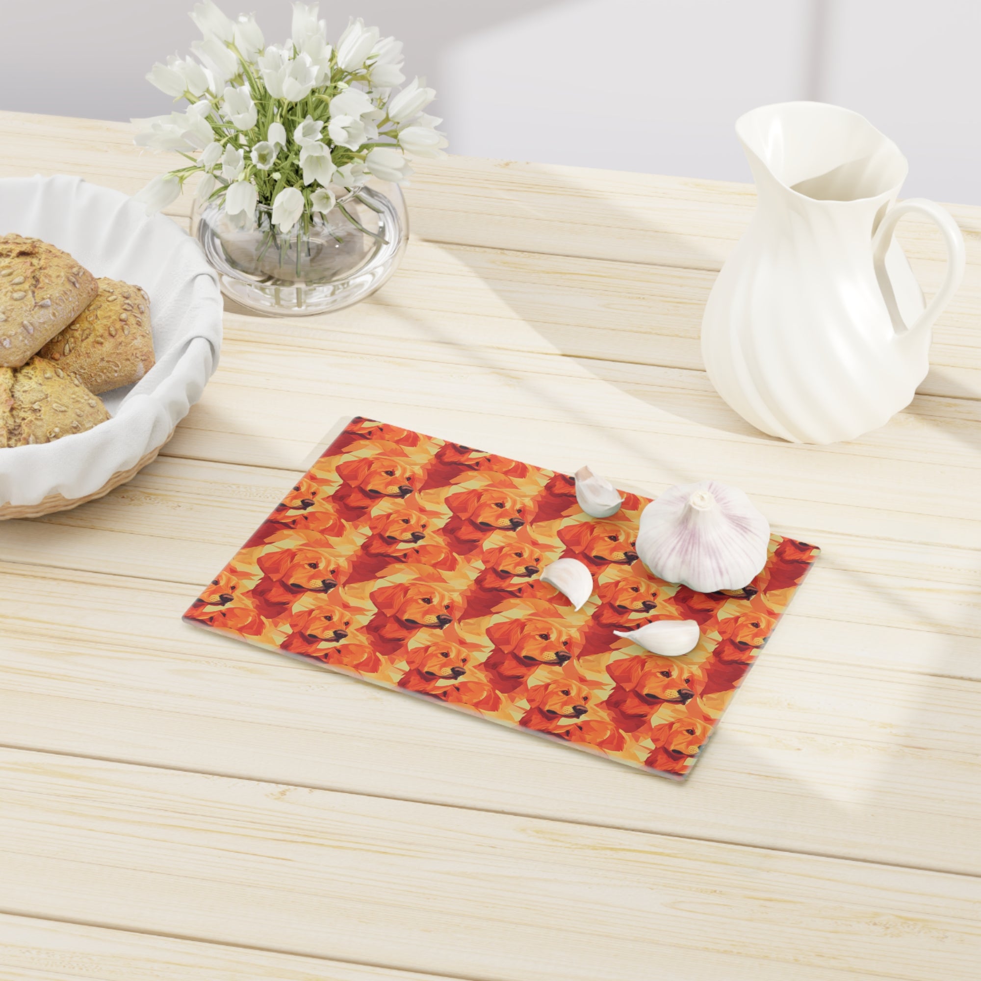 Golden Glamour Paws Cutting Board