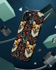 Floofy Corgi Blossom Blast Magnetic Tough Cases