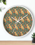 Blooming Goldie Glam Wall Clock