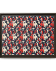 Bulldoggy Bliss Chomper Matte Canvas, Framed