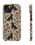 Blossoming Dachshunds Delight Slim Phone Cases