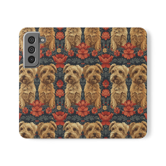 Yorkie Charm Twins Flip Cases