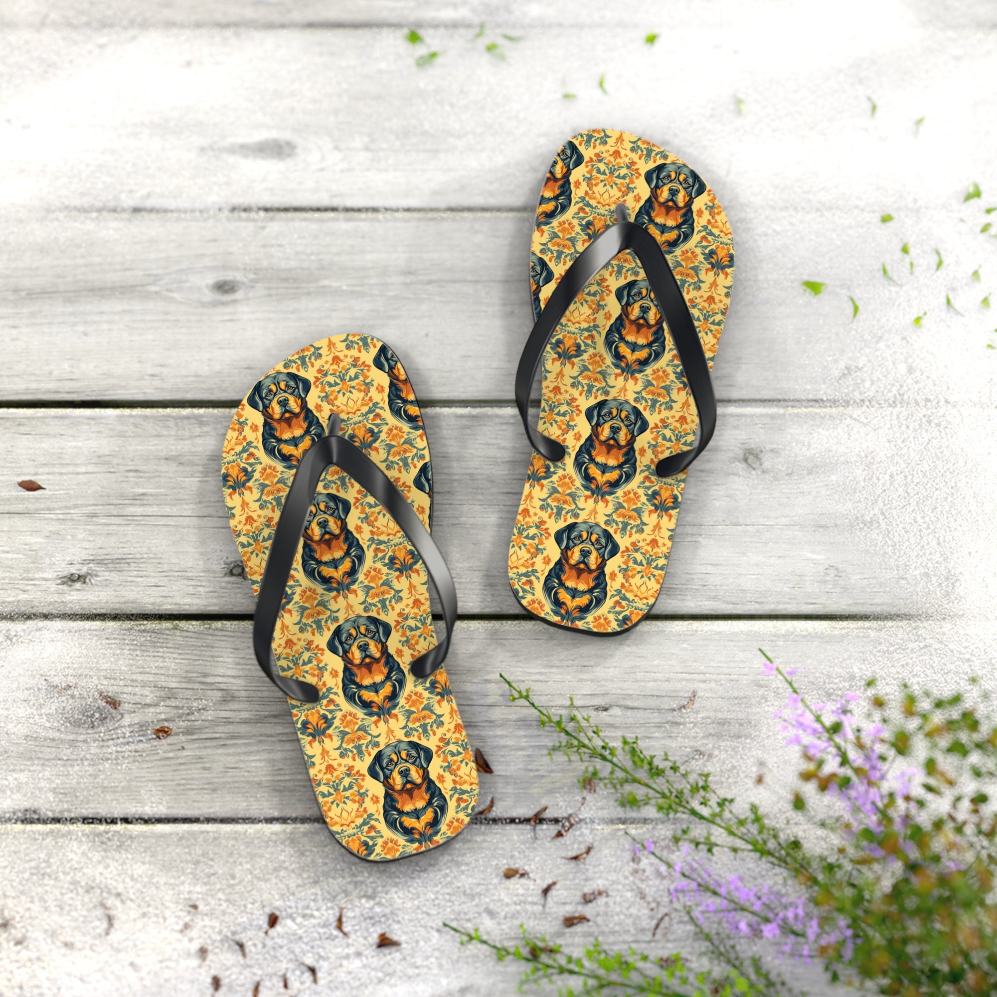 Royal Rottie Regalia Flip Flops