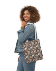 Blooming Bulldog Beauty Canvas Tote Bag