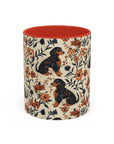 Blossoming Dachshunds Delight Accent Coffee Mug