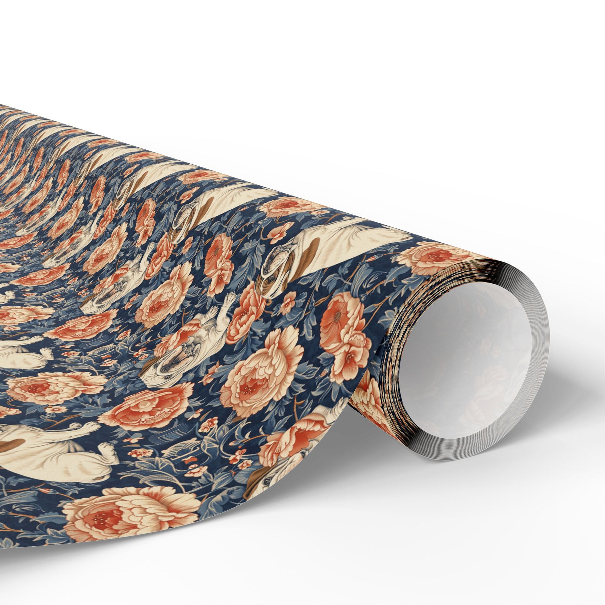 Blooming Bulldog Beauty Wrapping Paper