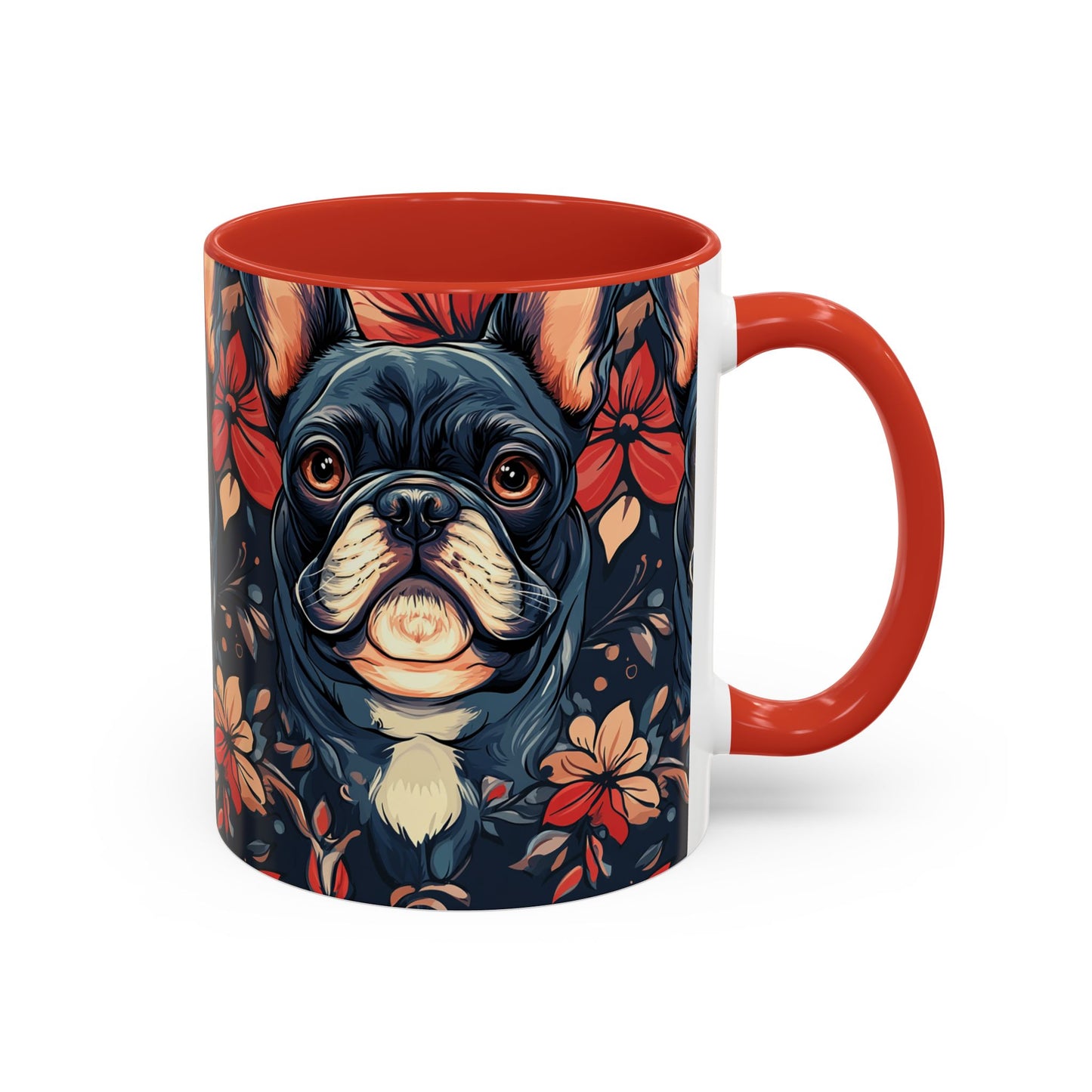 Gothic Rose Bulldog Noir Enchantment Accent Coffee Mug