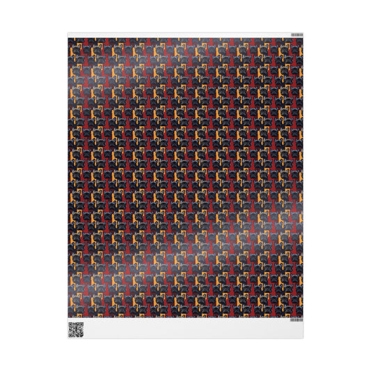 Chic Canine Checkmate - Frenchie Edition Wrapping Paper