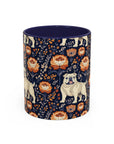 Bulldog Blossom Bonanza Accent Coffee Mug