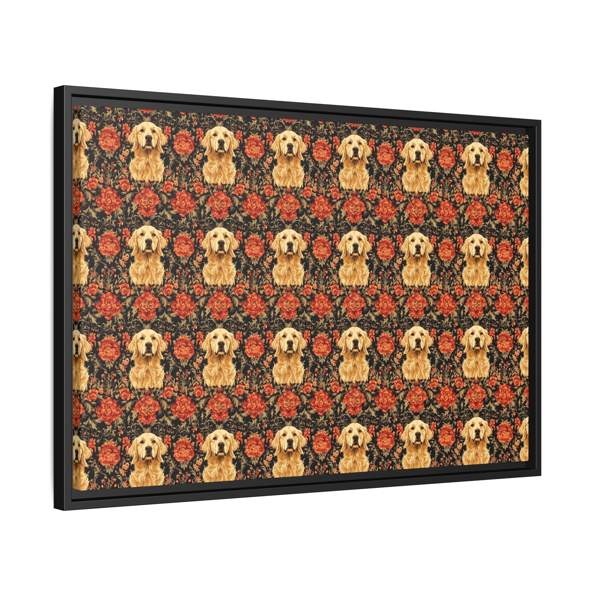 Golden Pawsatronic Tapestry Matte Canvas, Framed