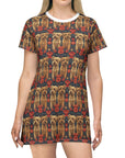 Yorkie Charm Twins T-Shirt Dress