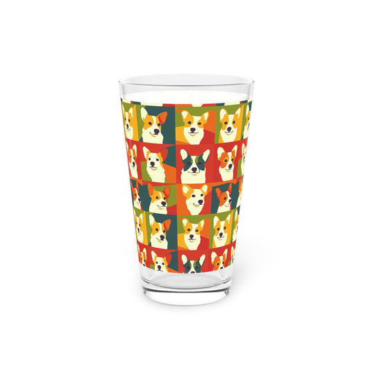 Corgi Chic Popart Pup Pint Glass