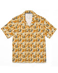 Golden Glitz 'n Glamour Woofwear Men's Hawaiian Camp Shirt