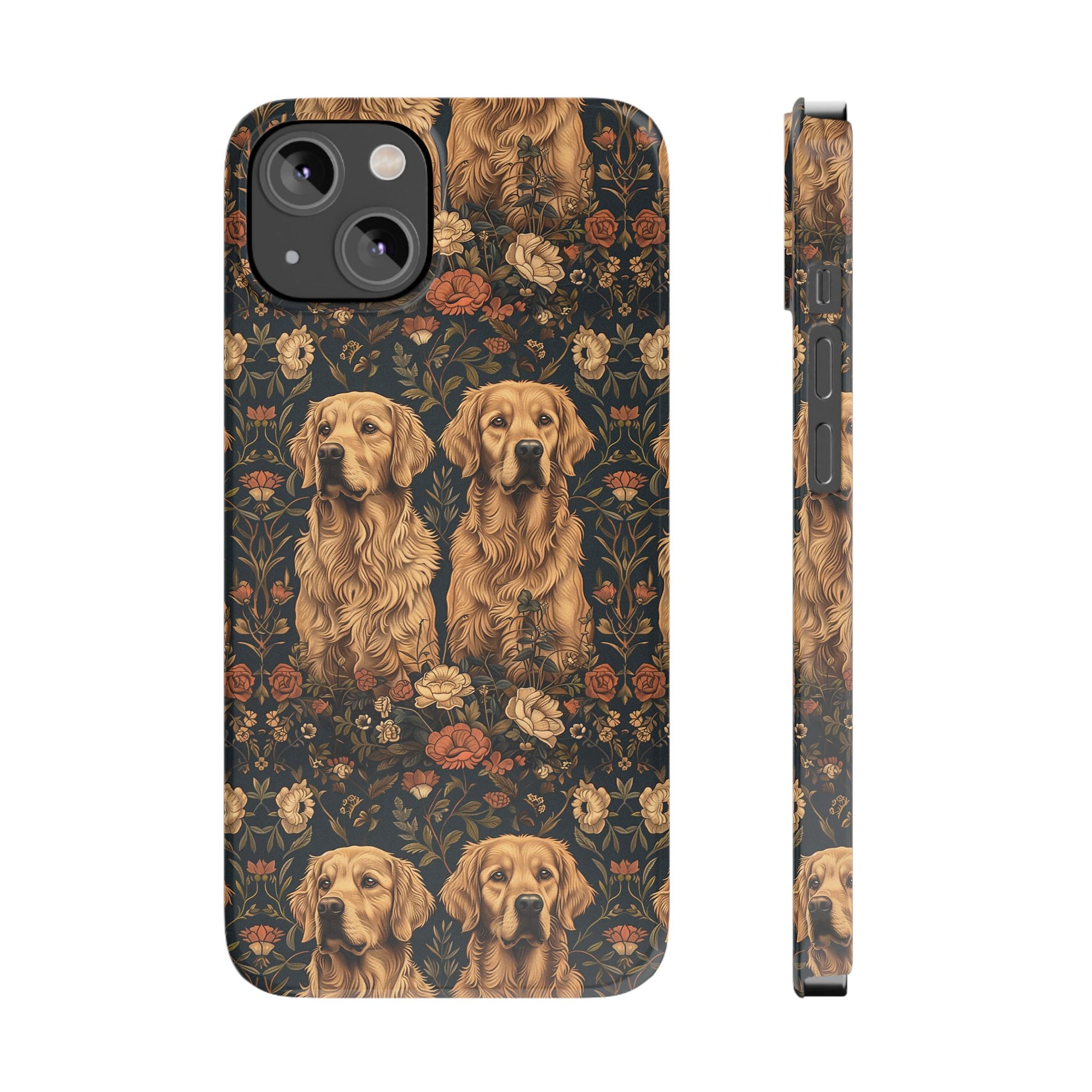 Fanciful Golden Paradise Blossom Slim Phone Cases