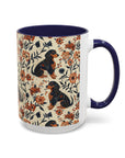 Blossoming Dachshunds Delight Accent Coffee Mug