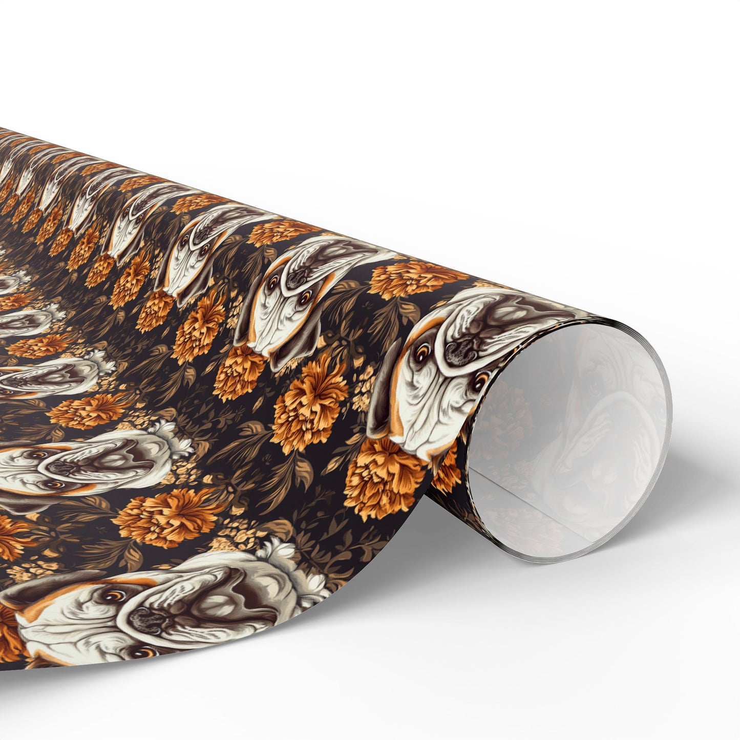 Bloomingly Bulldogistic Bouquet Wrapping Paper