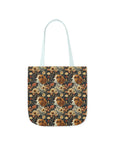 Beagle Blossoms Canvas Tote Bag