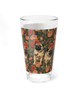 Blooming Pug Paradise Mixing Glass, 16oz