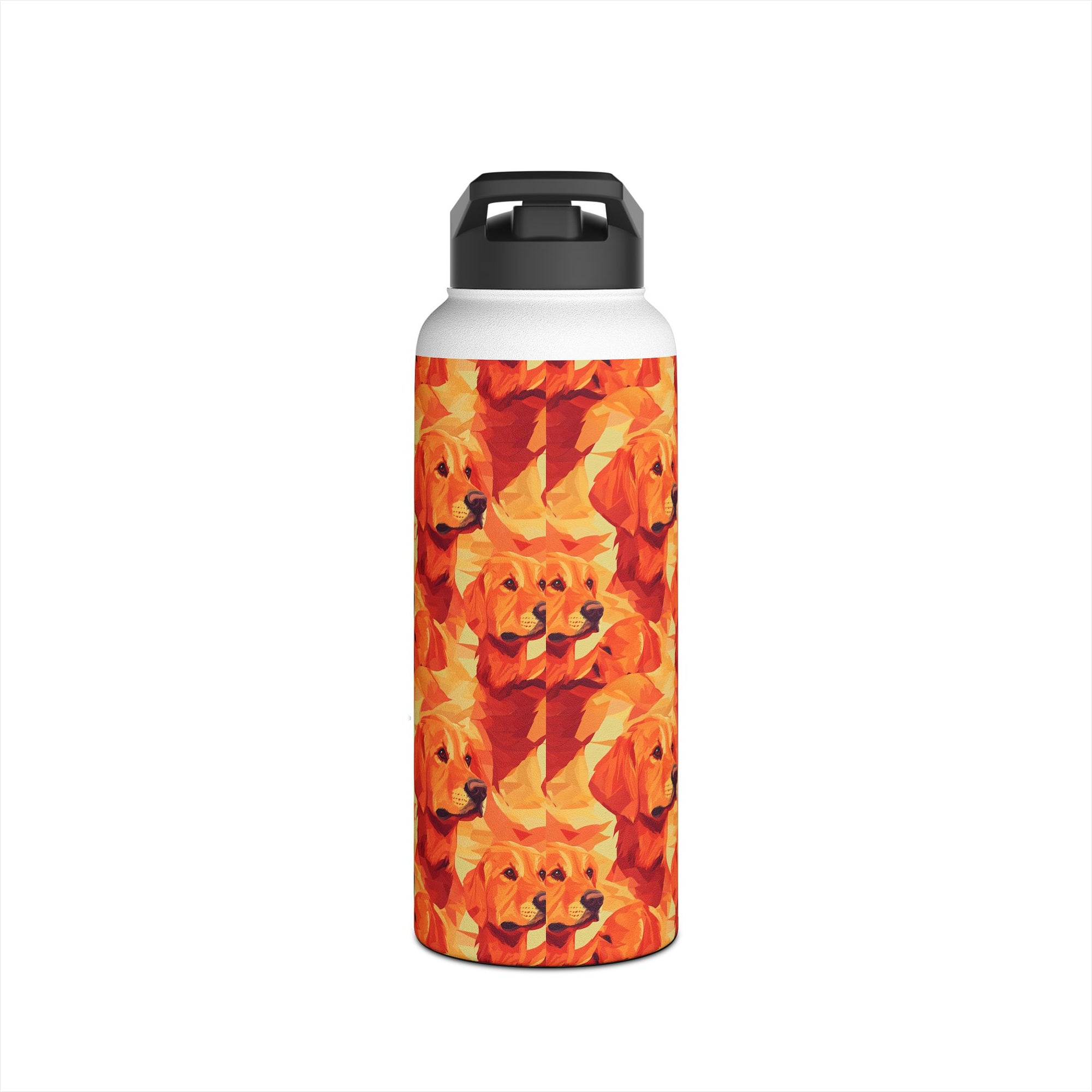 Golden Glamour Paws Stainless Steel Water Bottle