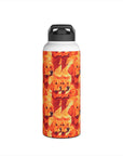 Golden Glamour Paws Stainless Steel Water Bottle