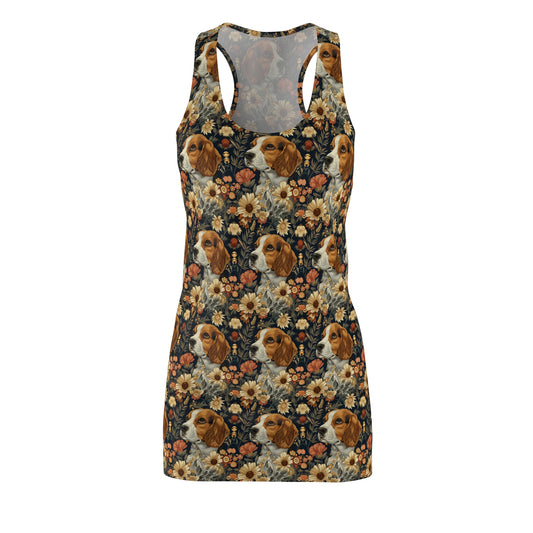 Beagle Blossoms Women's Racerback Dress