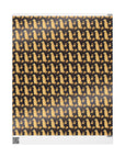 Golden Paws Floral Frenchie Wrapping Paper