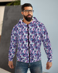 Funky Geometric Boxerista Unisex Zip Hoodie