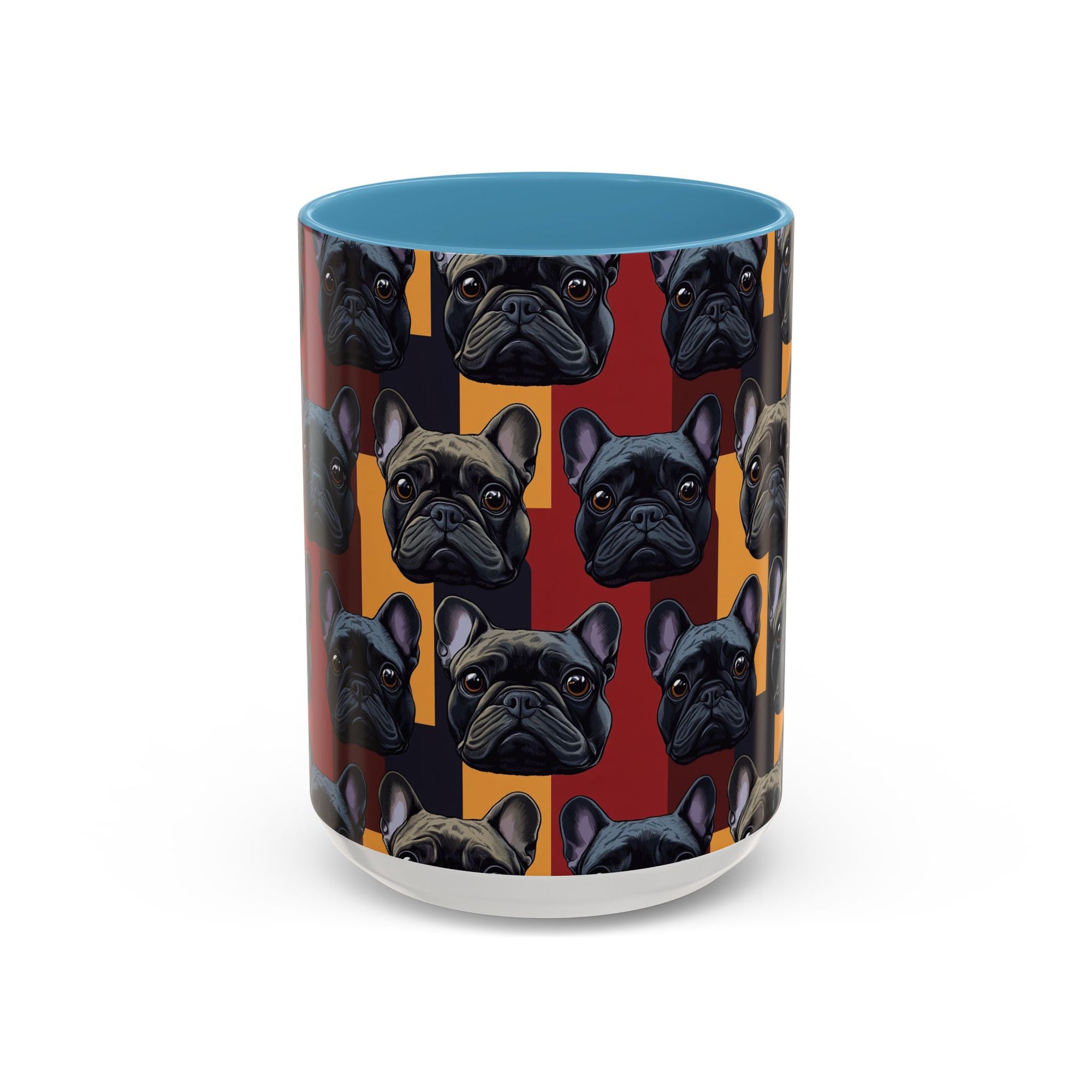 Chic Canine Checkmate - Frenchie Edition Accent Coffee Mug