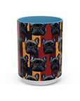 Chic Canine Checkmate - Frenchie Edition Accent Coffee Mug