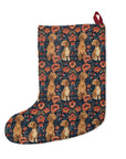 Floral Pawsome Dachsund Delight Christmas Stockings