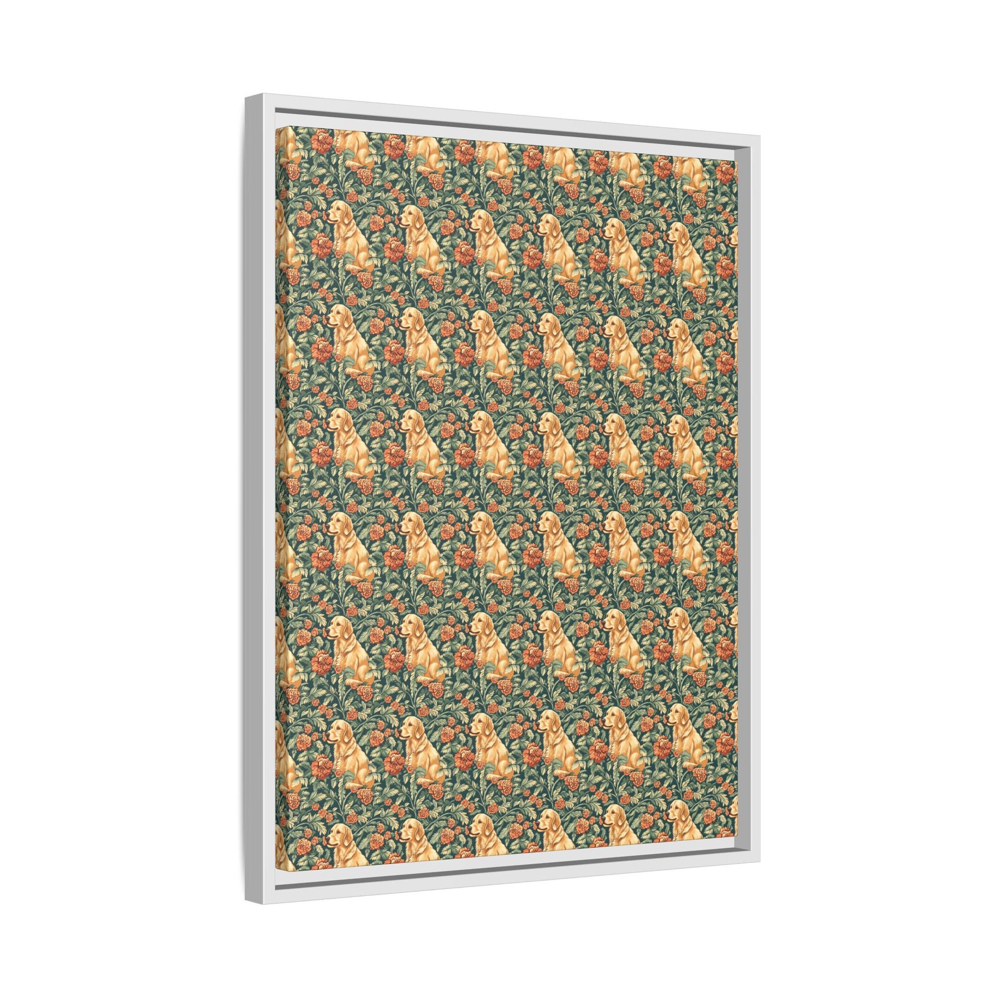 Blooming Goldie Glam Matte Canvas, Framed