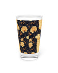 Golden Paws Floral Frenchie Pint Glass