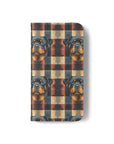 Pawsome Rottweiler Royalty Plaid Flip Cases