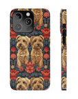 Yorkie Charm Twins Slim Phone Cases