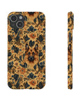 Autumnal German Shepherd Glamour Slim Phone Cases