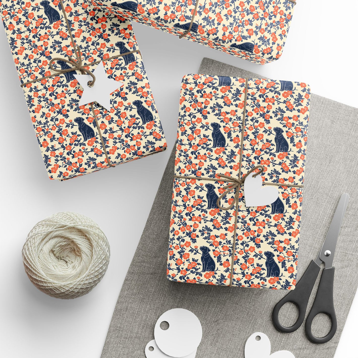 Bloomiful Lab Bouquet Wrapping Paper