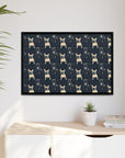 Frenchie Celestial Soar Matte Canvas, Framed