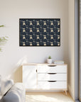 Frenchie Celestial Soar Matte Canvas, Framed