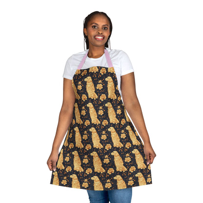 Golden Paws Floral Frenchie Apron