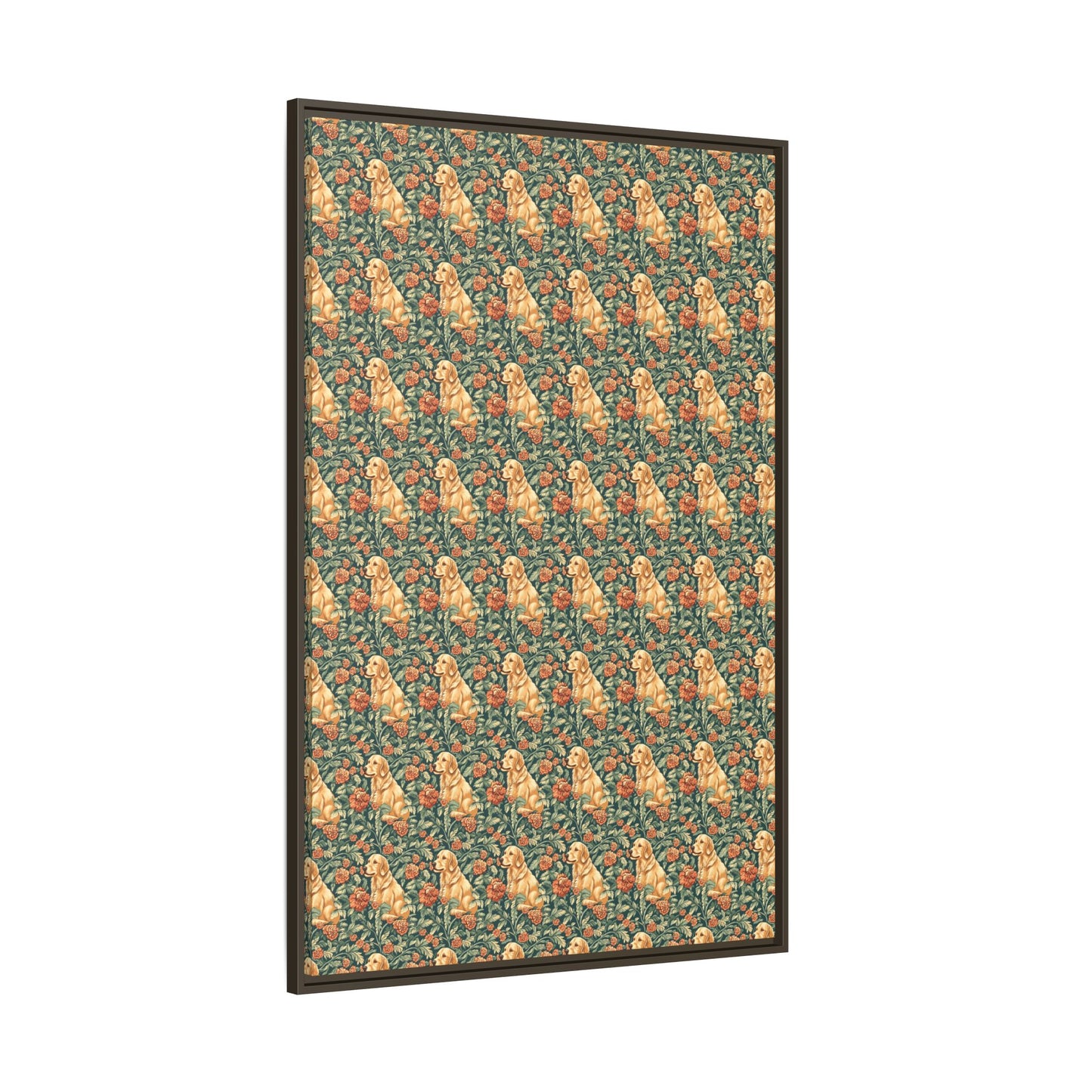 Blooming Goldie Glam Matte Canvas, Framed