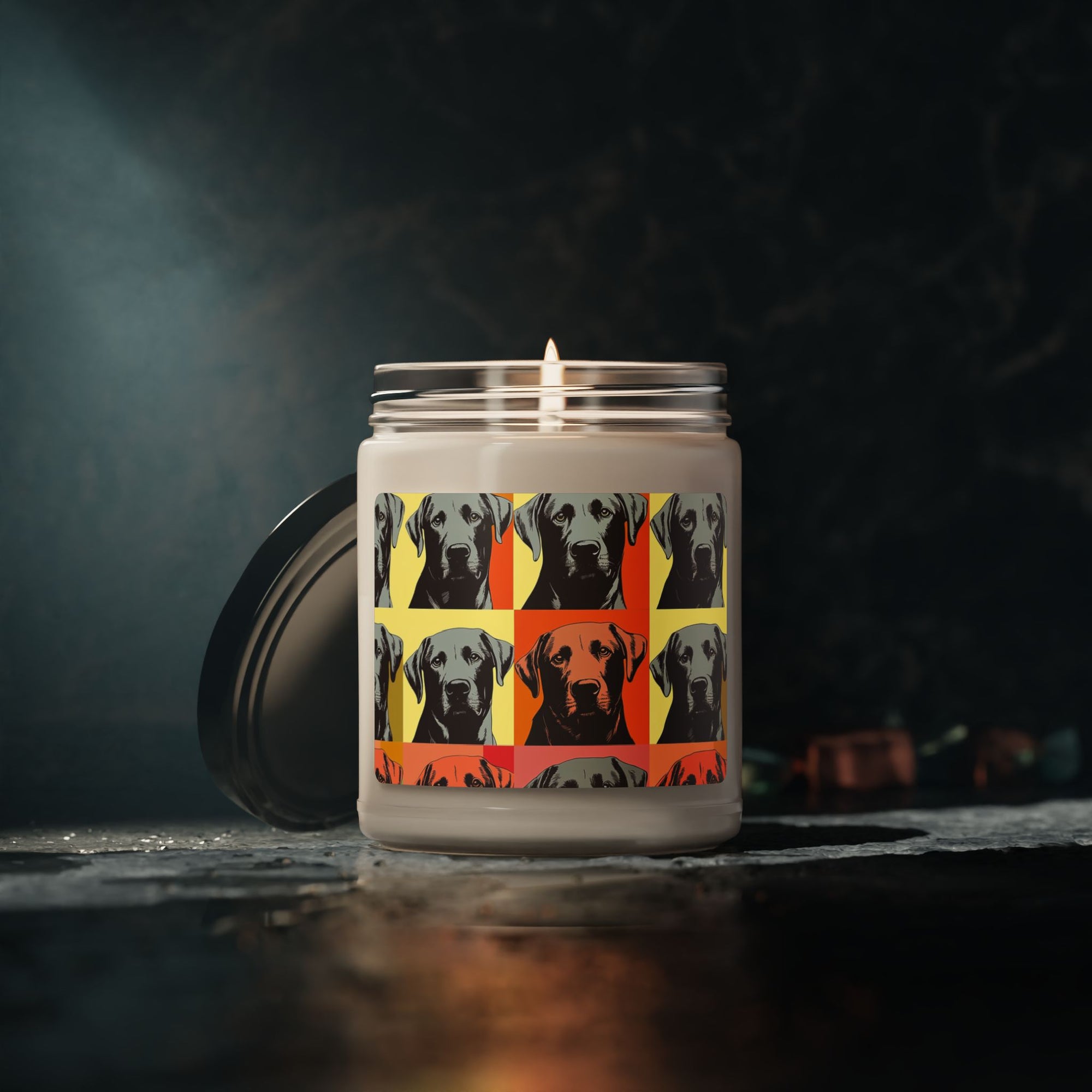 Whimsical Warhol Labrador Scented Soy Candle