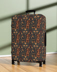 Dapper Dachshund Embroidery Elegance Luggage Cover