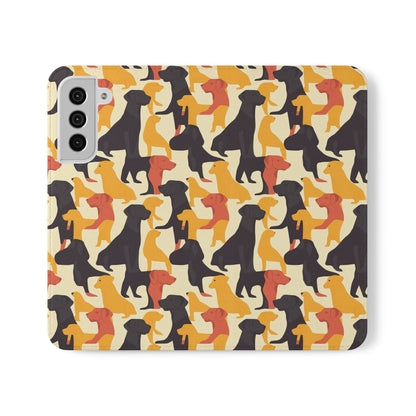 Modern Charm Labrador Chic Flip Cases