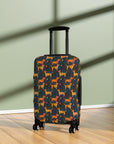 Dapper Dachshund Noir Glow Luggage Cover