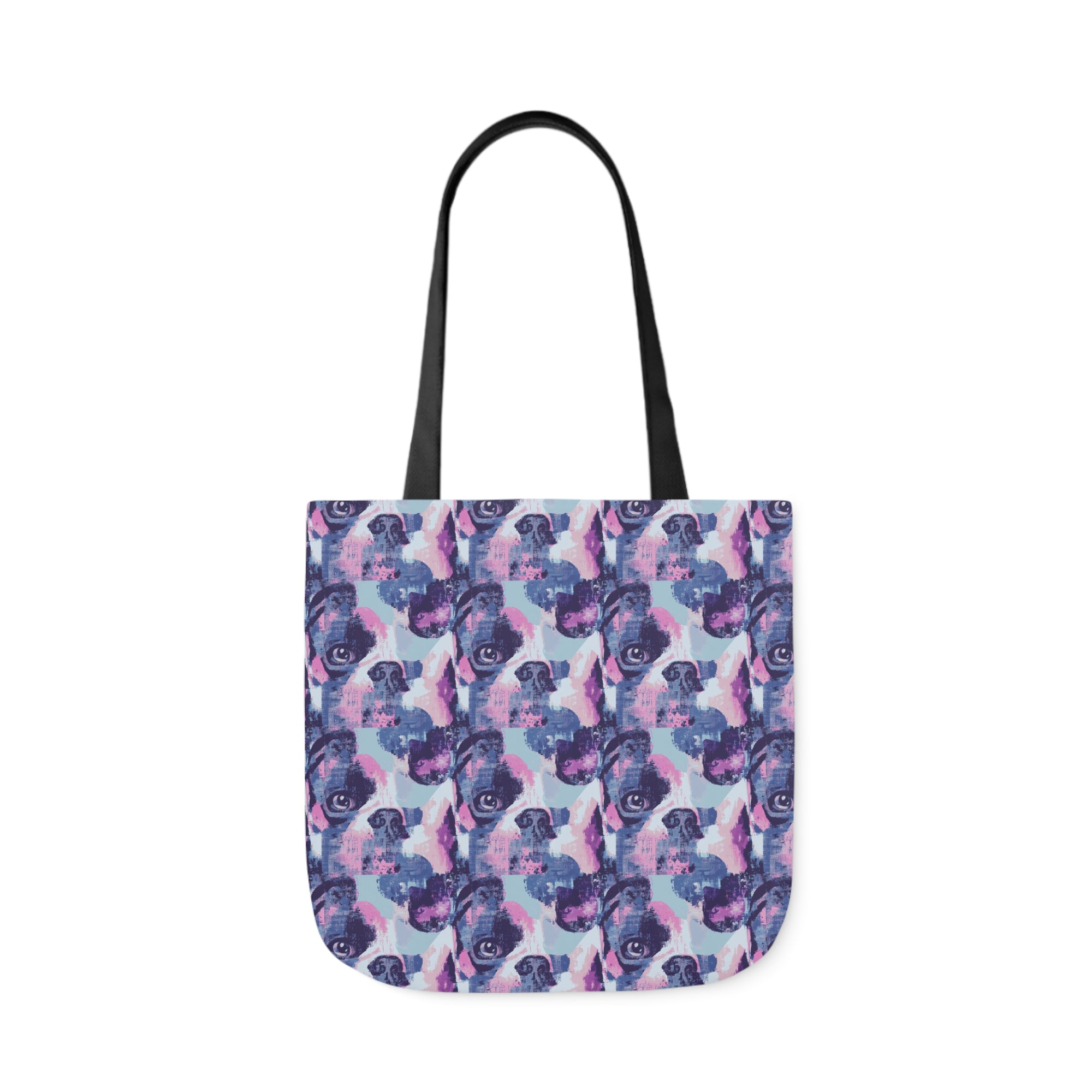 Funky Geometric Boxerista Canvas Tote Bag