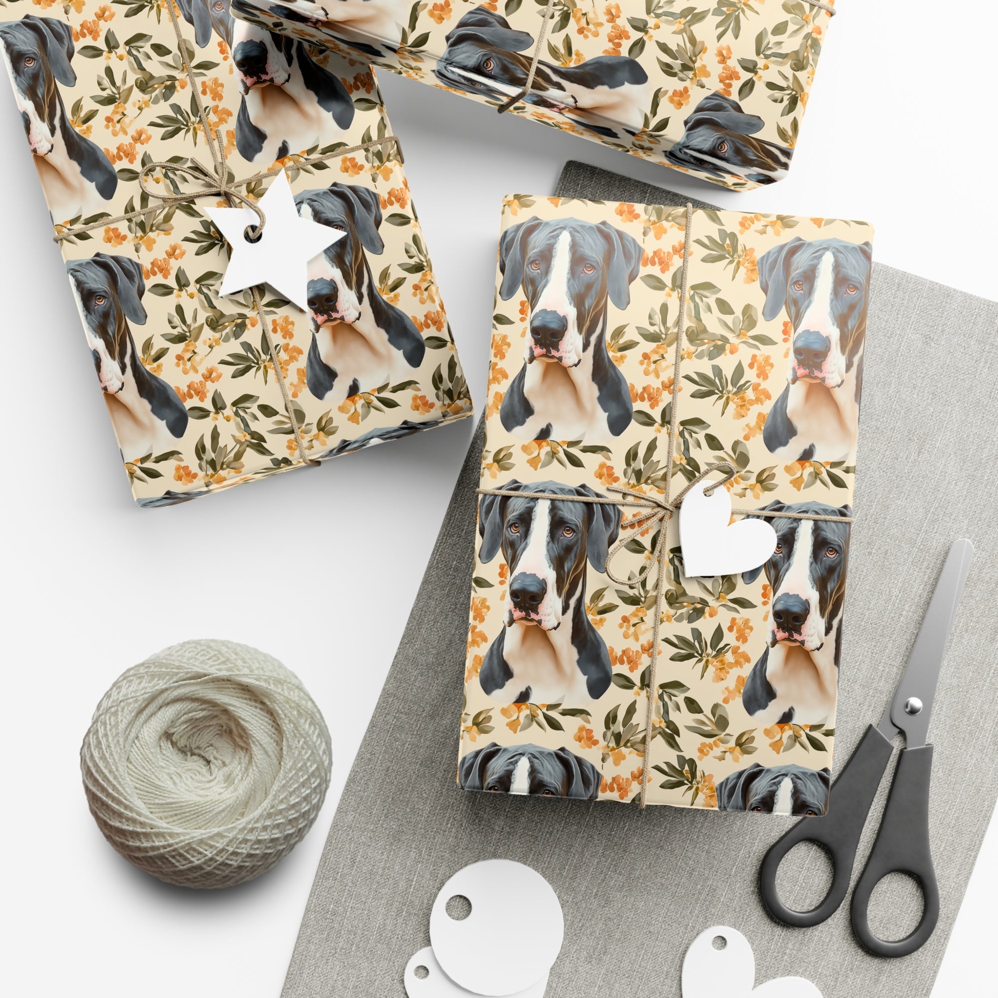 Majestic Great Dane Meadow Gift Wrap Papers