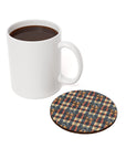 Pawsome Rottweiler Royalty Plaid Cork Back Coaster