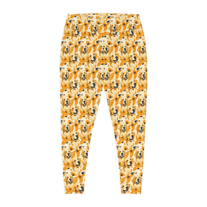 Golden Glitz 'n Glamour Woofwear Plus Size Leggings