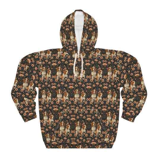 Beagle Blossom Bonanza Unisex Pullover Hoodie