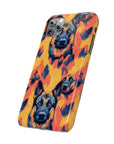 Impressionistic German Shepherds Slim Phone Cases